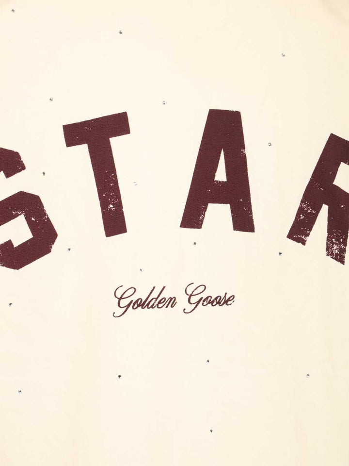 Golden Goose Deluxe Brand With All-Over Crystals T-Shirt - White | 04ff724e45b57753b85a705dc6487390e80f81ee