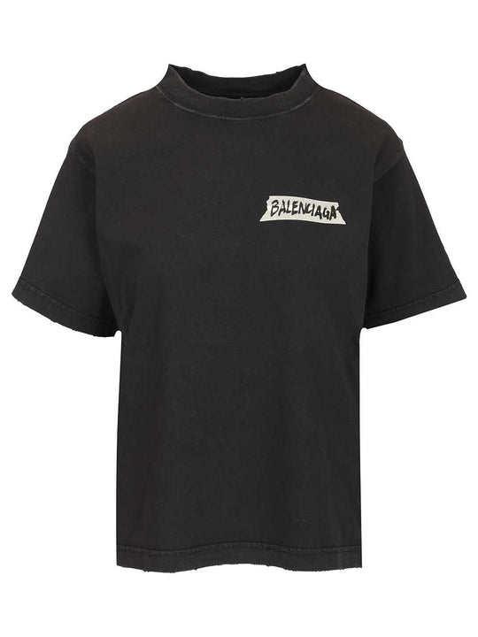 Masking Tape T-Shirt Black