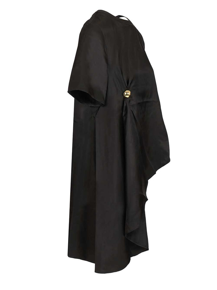 Loulou De Saison Madea Silk Top Tops - Black | e94abedeeb8f956717caa8c0cec7627f680884cc