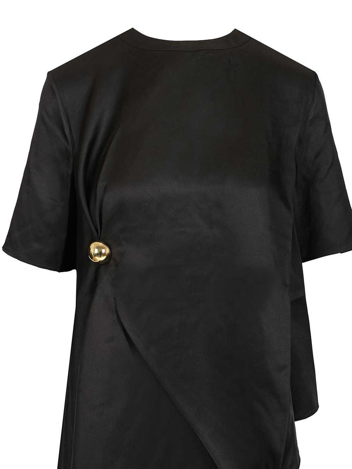 Loulou De Saison Madea Silk Top Tops - Black | a044e0aad13ccd3a52d264c7961c5e18514932b9