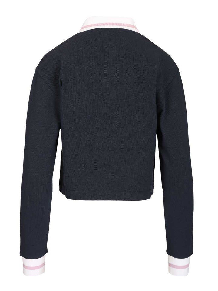 Marni Long-Sleeved Cotton Piqué Polo shirt - Blue | b81ec0c536ef57973198a338e53a3a5297646fc8