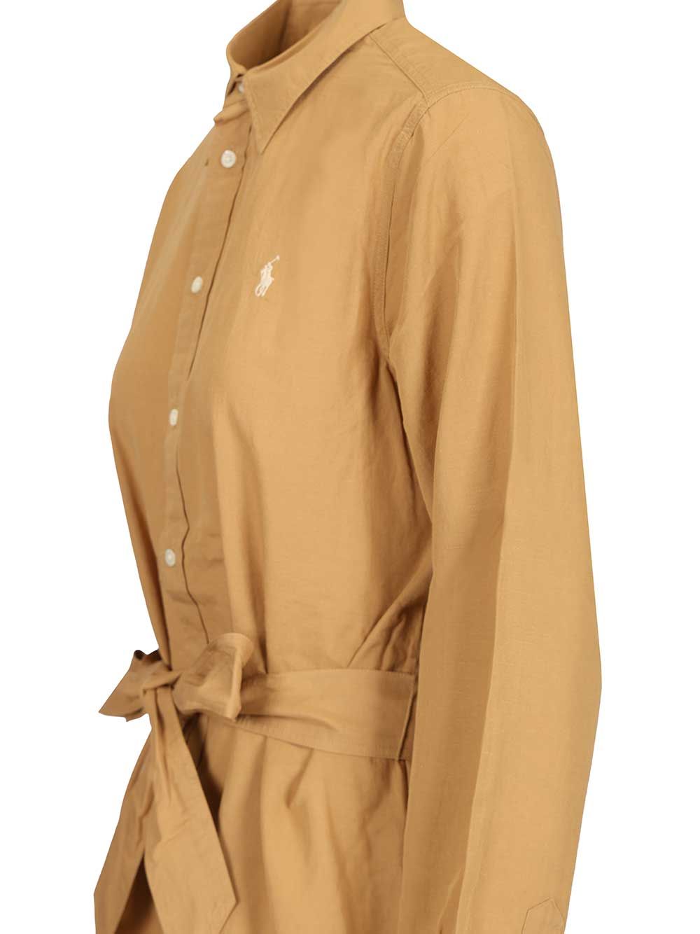Polo Ralph Lauren Shirt Dress Dresses - Beige | 0503822c63b8cd6c39e630f28590407d514b0171