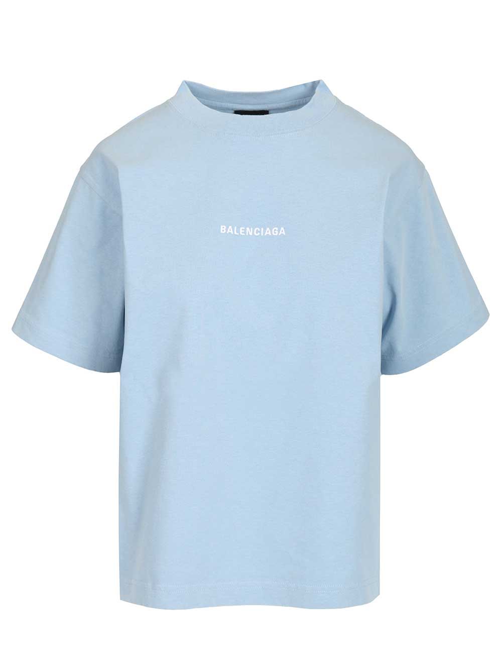 Balenciaga Balenciaga Back T-Shirt - Blue | 97bdb326954d951200046a63fdc24e2675cd017d
