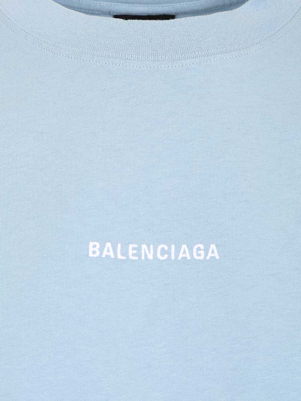 Balenciaga Balenciaga Back T-Shirt - Blue | 4bde2a89ddb32630c18e527a98259e776849ec81