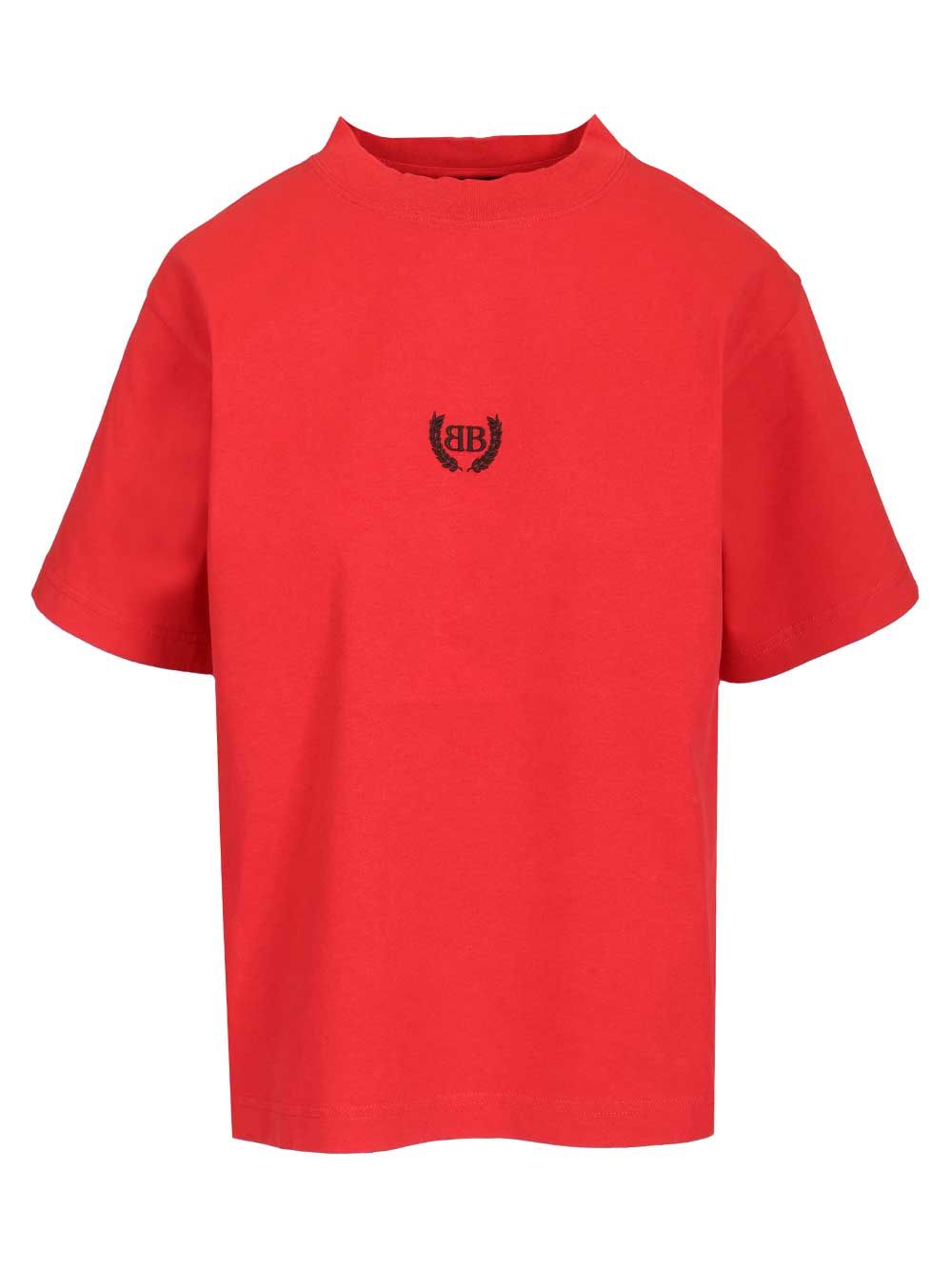 Balenciaga Medium Fit T-Shirt - Red | a4c992efc123e99372cc557d8d941824c0c33fc8