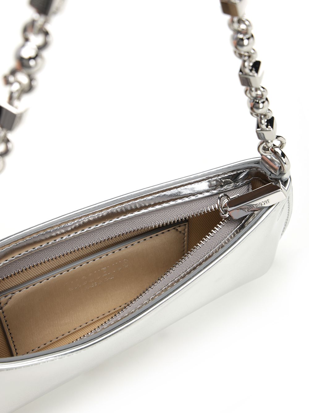 Jacquemus Bisou Chaine Shoulder Bags - Silver | 384d4e0c0a156d3993497c44a36046c59b98235b