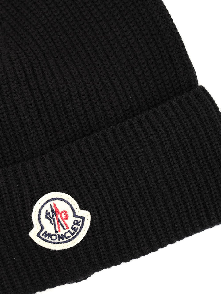 Moncler Cotton Hat Hats - Black | 8ac985c9464d8032cd6d40c815599e7ab7e22c2c