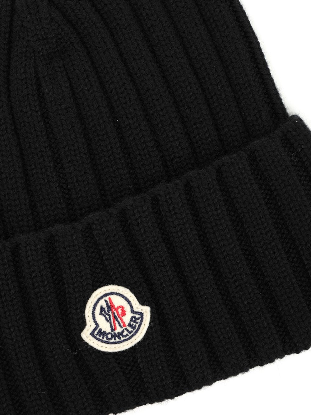 Moncler Ribbed Wool Hat Hats - Black | cd7826e9754200fc28d386d1e2181272543fdd12