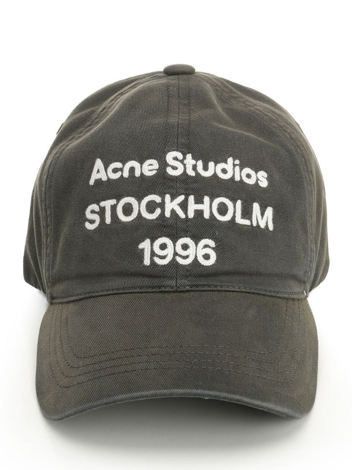 Acne Studios Baseball Cap With Embroidered Logo Hats - Black | 03a1f704f1c358fdd34cccbf150f16003e57d7cc