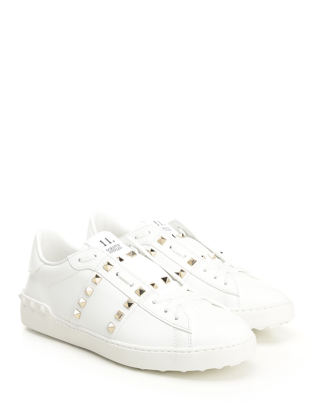 Valentino Garavani Rockstud Untitled Sneakers - White | 63fda8f8cc2040f1426023e31c2f9d6de4a03d59