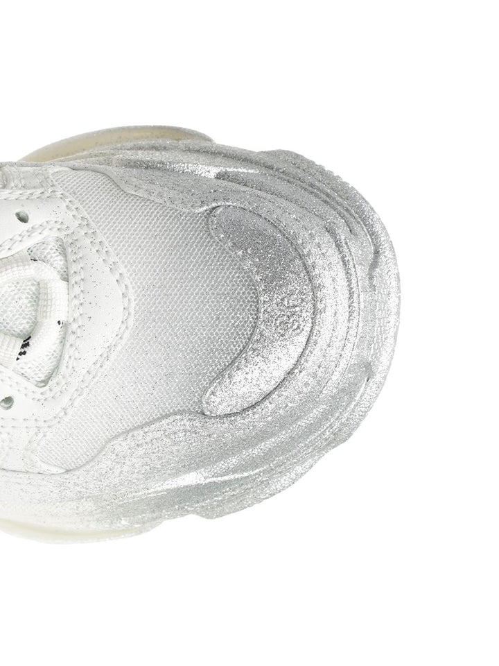 Balenciaga Triple S Glitter Spray Sneakers - White | cf322ea553fa1b9175f0d31185608b75a20e5a3a