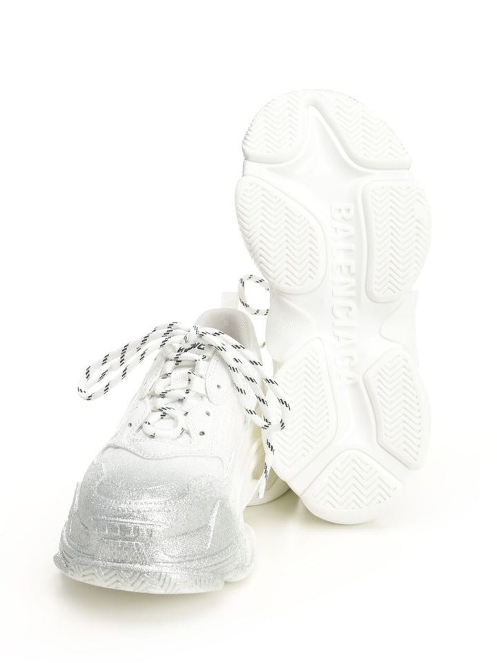 Balenciaga Triple S Glitter Spray Sneakers - White | d4acea89b43b560b23190552f8febc8ff626e72d