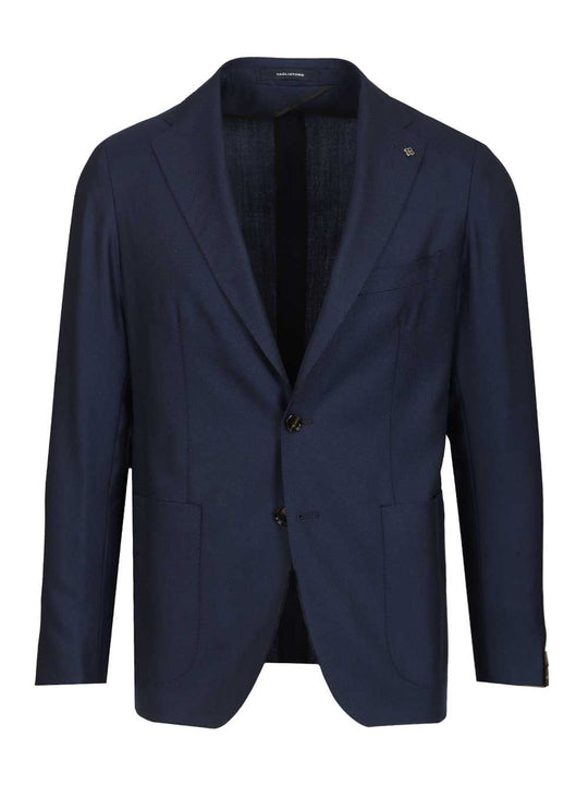 Unlined Blazer In Lightweight Cashmere Jackets Blue