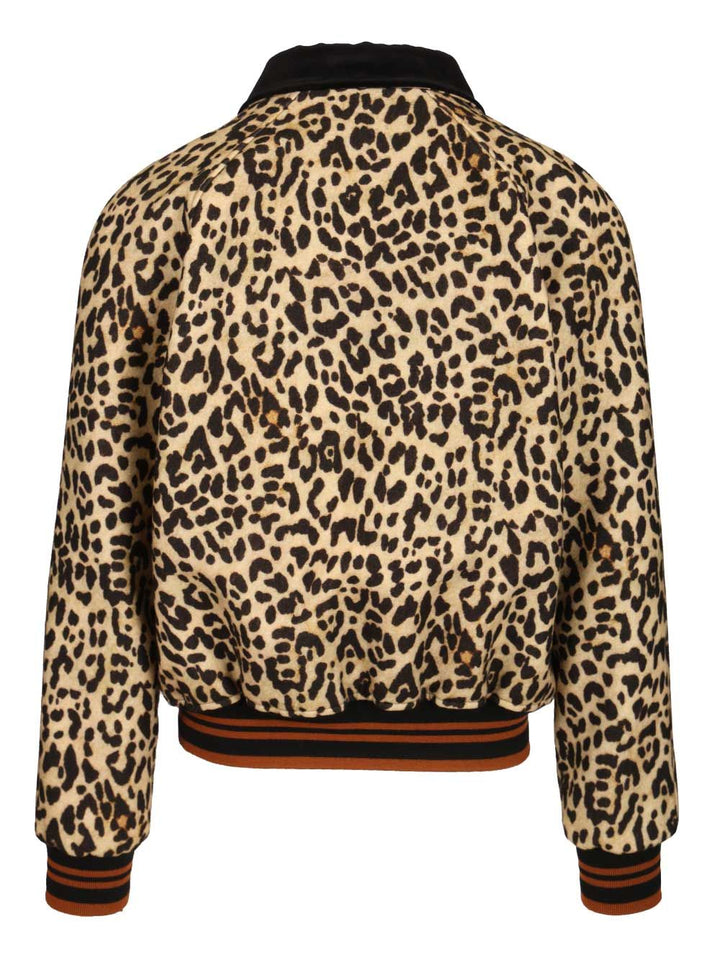 Valentino Garavani Valentino Wool Bomber Jacket Jackets - Animalier | 6690d62d9beda3677c7f67b131d1724b7c0e638f