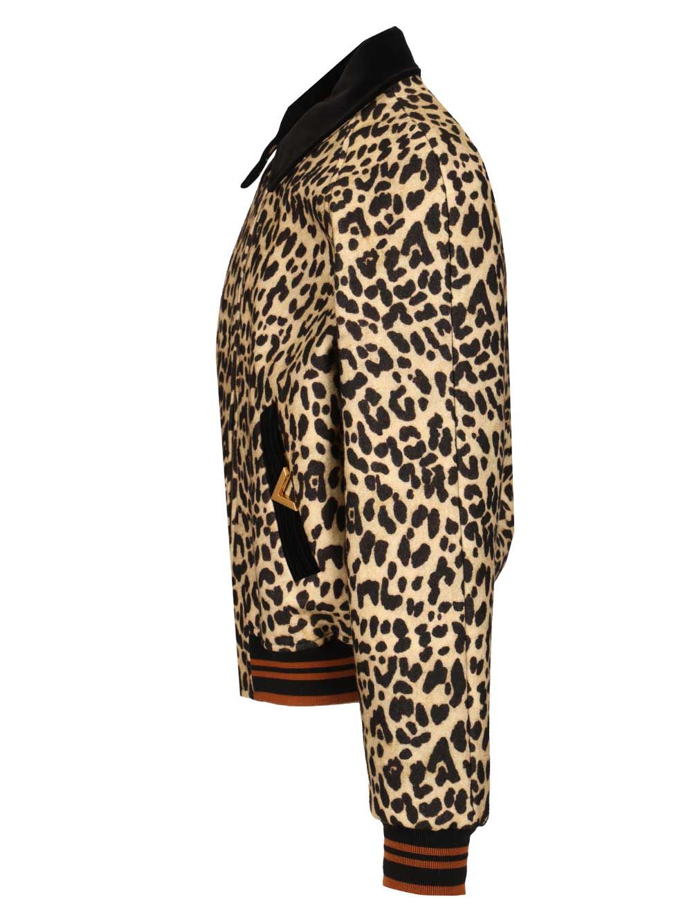 Valentino Garavani Valentino Wool Bomber Jacket Jackets - Animalier | 26f179bd2fd7e01fc7f404e7c6d24cd57e1f1109