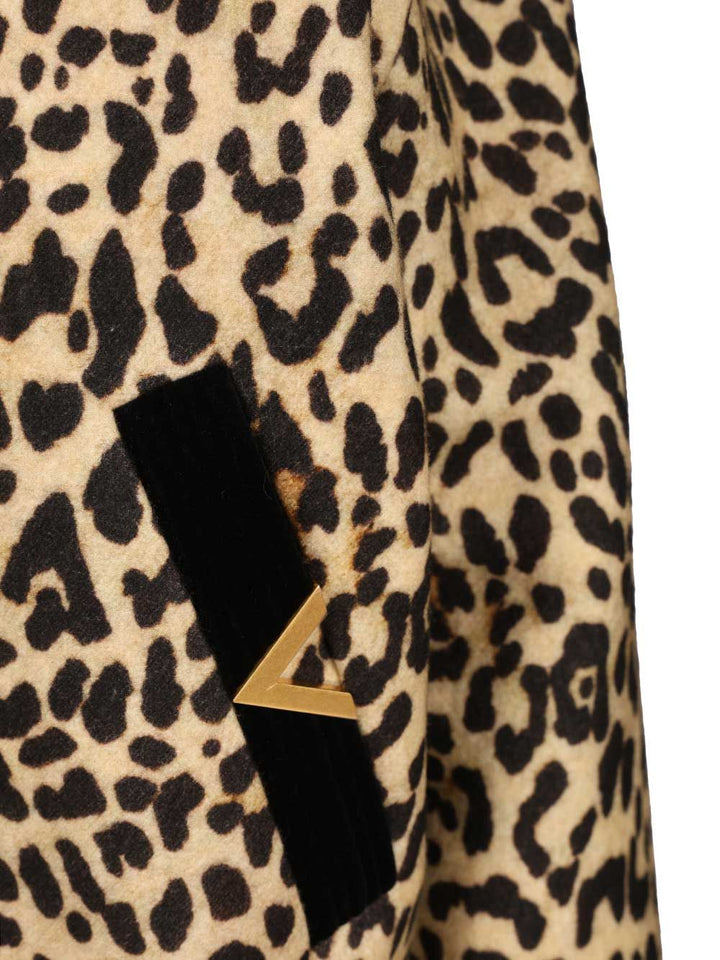 Valentino Garavani Valentino Wool Bomber Jacket Jackets - Animalier | 42a64fa21851566622401d0aea864f681a4cd2ed