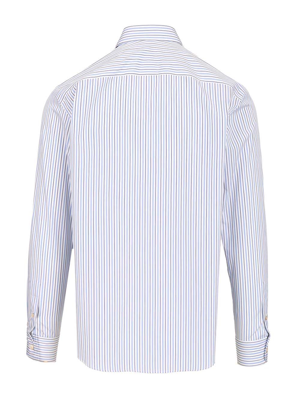 Valentino Garavani Striped Cotton Button-Down Shirt Shirts - Light blue | b2f8f248e59b847272b391b487ddf8027a77609c