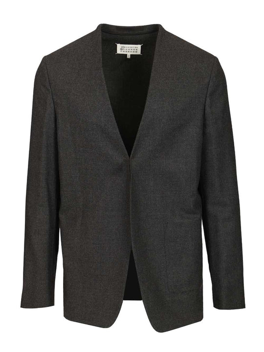 Minimal Wool Jacket Jackets Grey