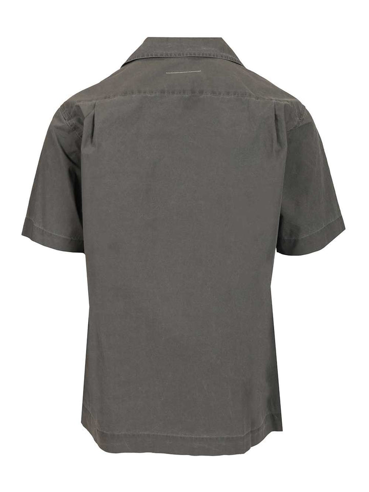 Mm6 Maison Margiela Short-Sleeved Shirt Shirts - Grey | ca23a64f7be1a7555923568b4e8a1c9e6a714d65