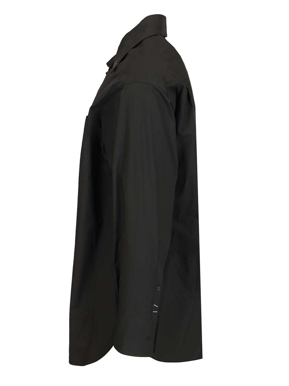 Mm6 Maison Margiela Long-Sleeved Shirt Shirts - Black | 216015603429e16a82997dbd4fcdfc4ea7e1d3c4