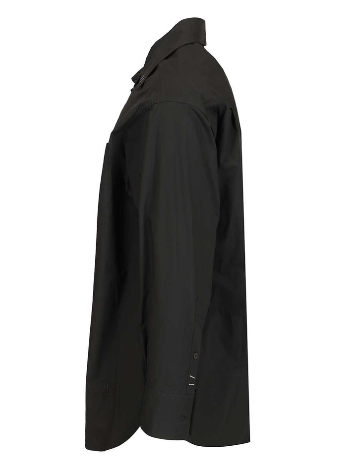 Mm6 Maison Margiela Long-Sleeved Shirt Shirts - Black | 216015603429e16a82997dbd4fcdfc4ea7e1d3c4