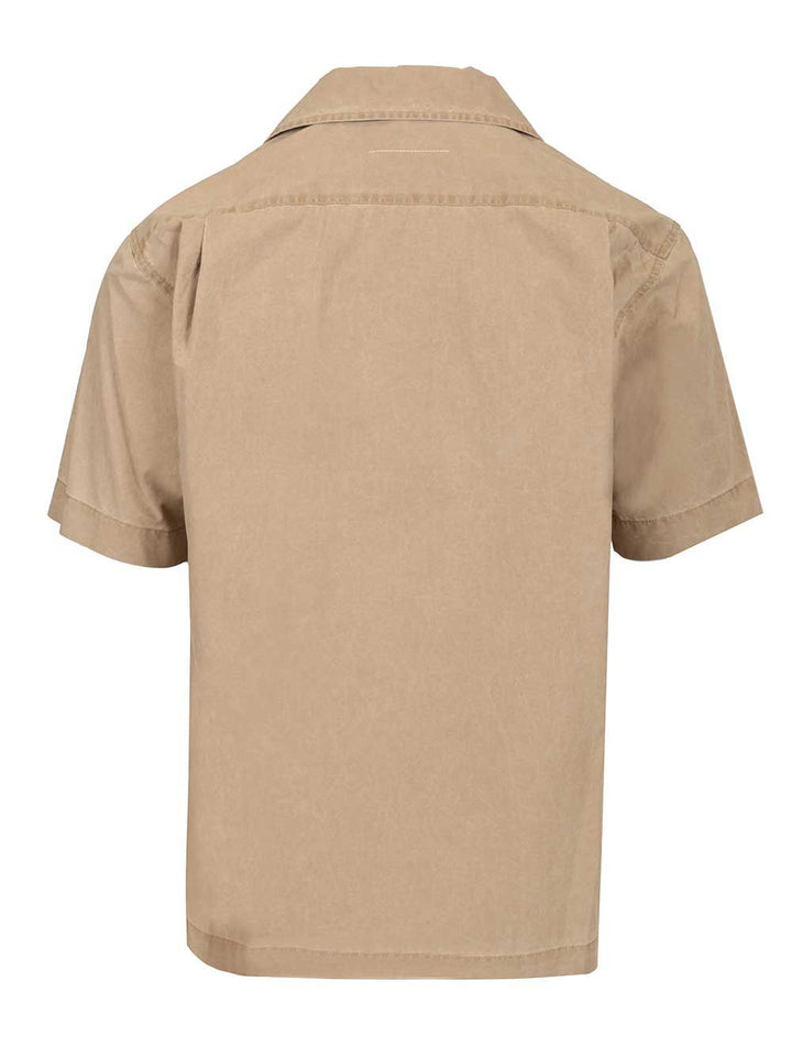 Mm6 Maison Margiela Short-Sleeved Shirt Shirts - Beige | 537e8ea6a082cc0424a1057781024e4f206a1420