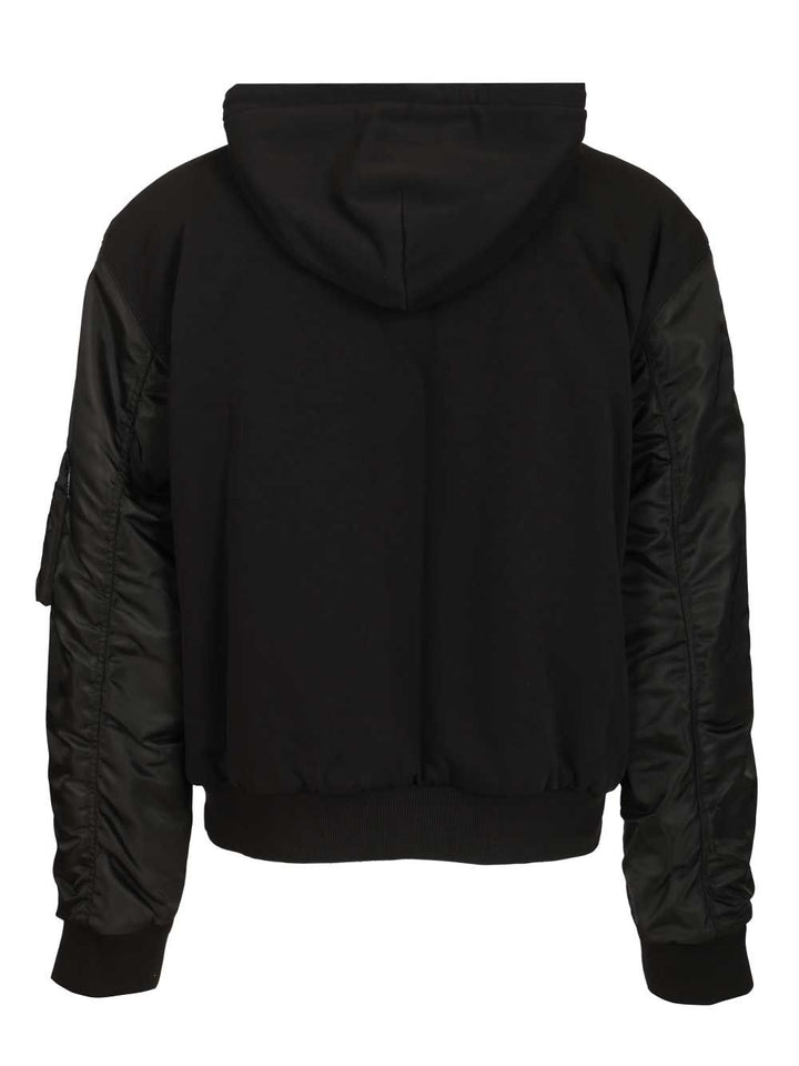 Mm6 Maison Margiela Hooded Jacket Jackets - Black | 01d9375d654b2fba0ca2306ea928bb0b8f2b5f58