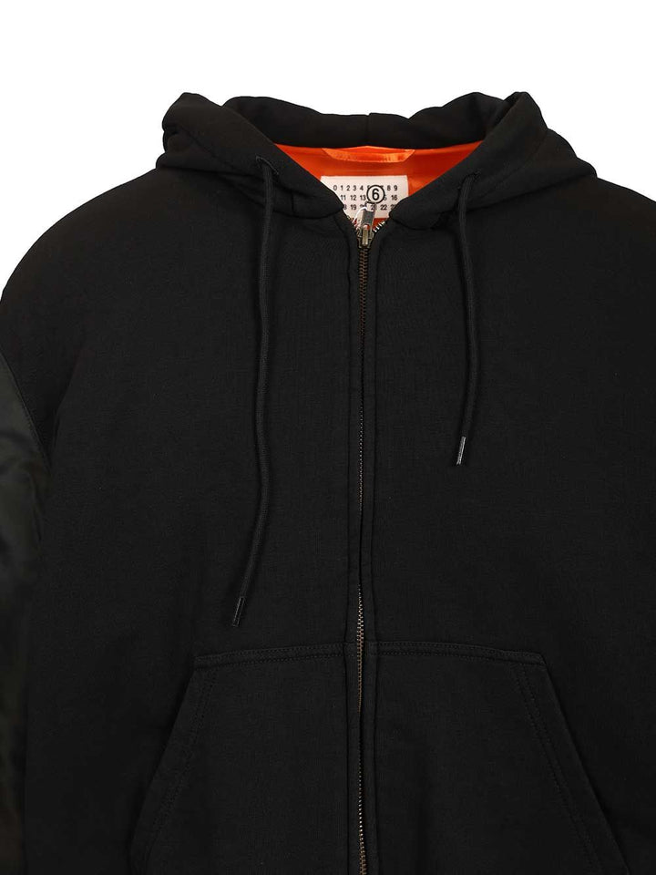 Mm6 Maison Margiela Hooded Jacket Jackets - Black | c38191e3bb64d833933f7747f583e9aa61612c00