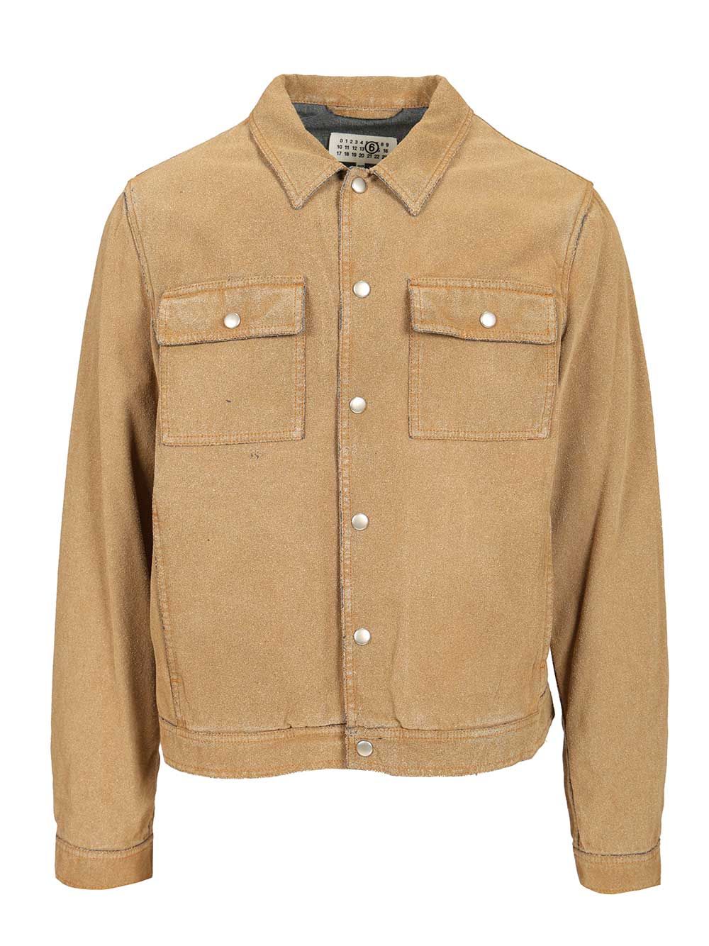 Mm6 Maison Margiela Trucker Jacket Jackets - Beige | 7c7b00deec58477693727ce19ee642753cf6914d