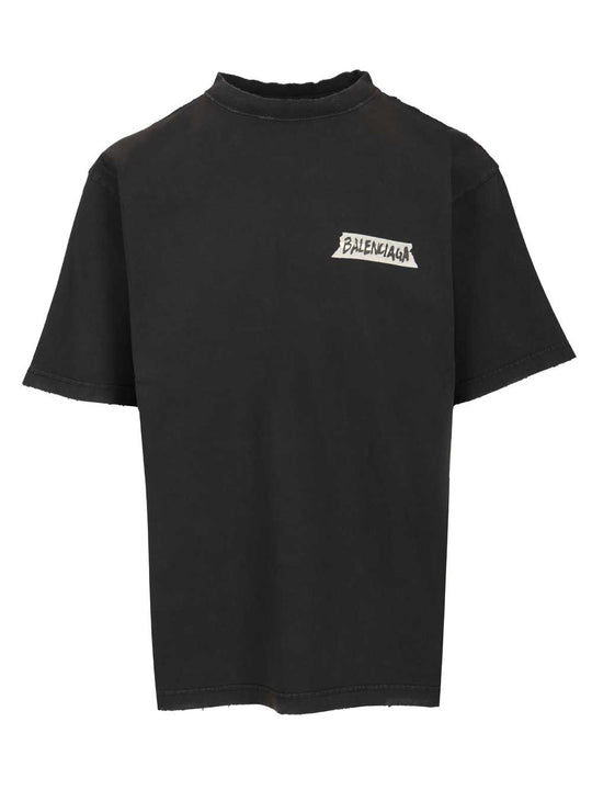 Masking Tape T-Shirt Black