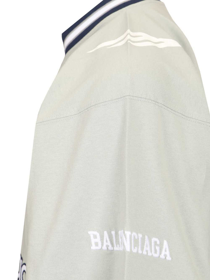 Balenciaga 3b Football T-Shirt - Grey | 4b4d7de0503240bb1a2d21cb8efe28b40f18033c