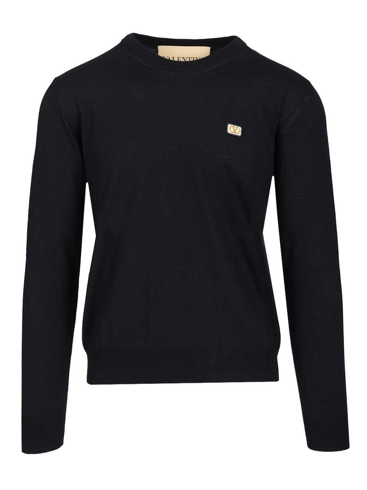 Valentino Garavani Valentino Wool Sweater Knitwear - Blue | e655ed1d463fc44be24dbc1441583fe5cb281bea