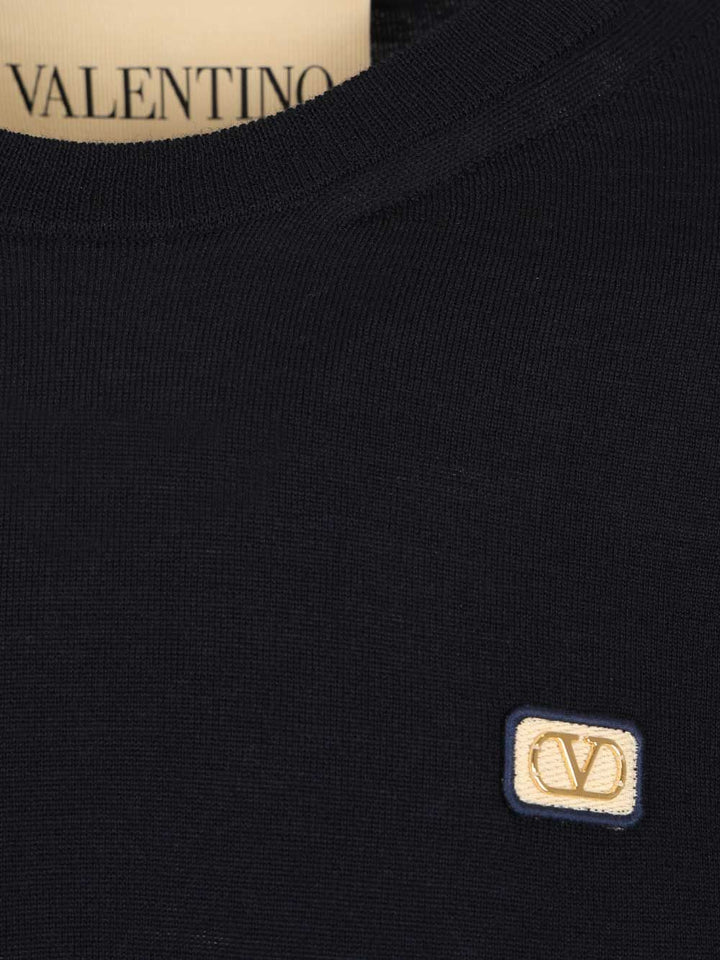 Valentino Garavani Valentino Wool Sweater Knitwear - Blue | d5294eec4df5fb5e530776d2b120413023dba0bf