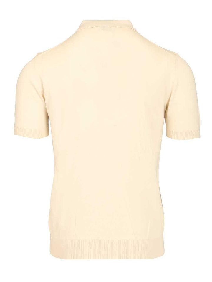 Etro Cotton Knit Polo Shirt Knitwear - White | 75ed9b7806b452dbb6cb7c8116d82890b6e5649a