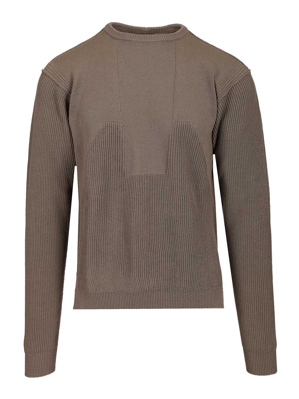 Rick Owens Crew Neck Wool Sweater Knitwear - Beige | fcaa9c8e6c0eaa274d563912427db697c7e6f729