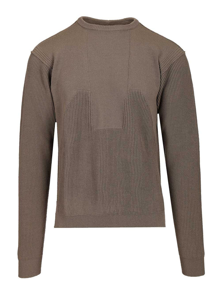 Rick Owens Crew Neck Wool Sweater Knitwear - Beige | fcaa9c8e6c0eaa274d563912427db697c7e6f729