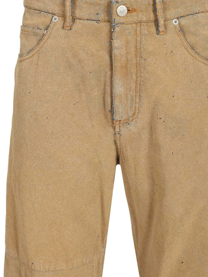 Mm6 Maison Margiela Pants 5 Pockets Jeans - Beige | b2498176061e715f019ec75923f9400e463fb226