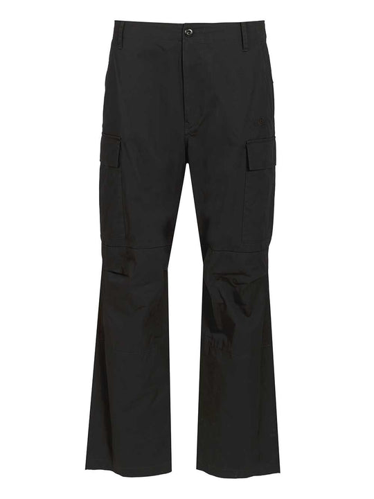 Cotton Cargo Pants Trousers Black