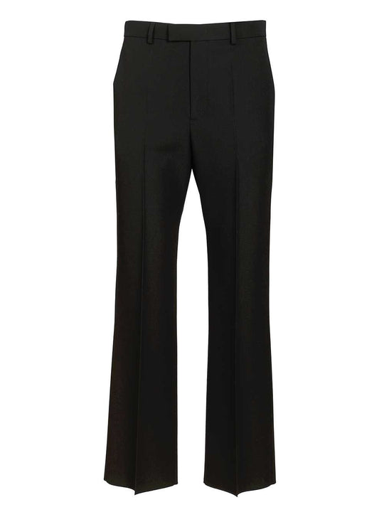 Pantalone | Formalwear | Classic Grain De Poudre Trousers Black