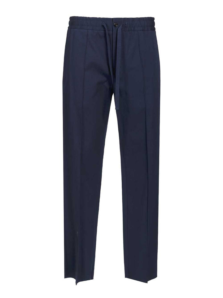 Valentino Garavani Classic  With Pleats Trousers - Blue | 9519a7578b362bd0489166e89babf8c191bcb046