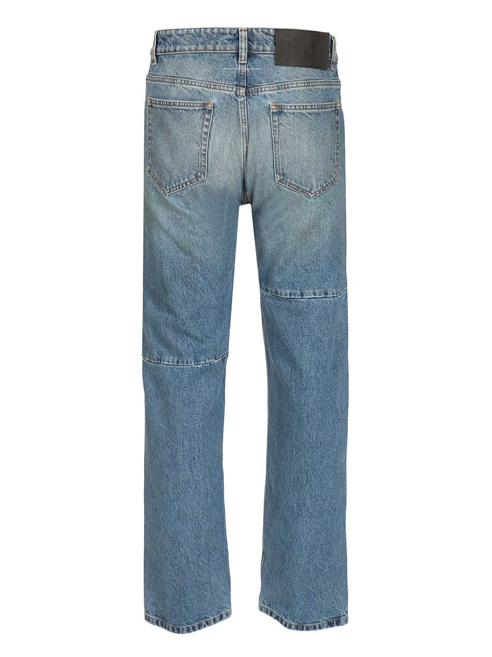 Mm6 Maison Margiela Straight Leg Jeans - Blue | 35408f2587e7678da46e9cd585d9a8b33dbaf2f9