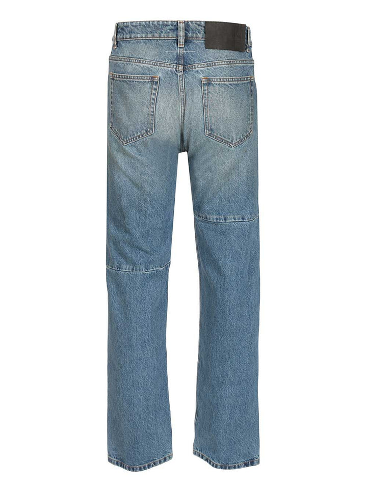 Mm6 Maison Margiela Straight Leg Jeans - Blue | 35408f2587e7678da46e9cd585d9a8b33dbaf2f9