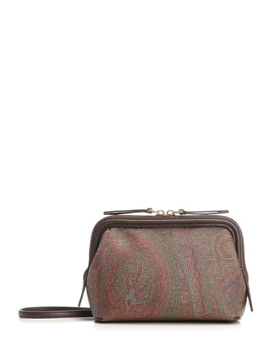 Arnica Clutch In Paisley Canvas Jacquard Crossbody Bags Multicolor