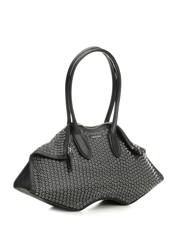 Mcqueen Manta Shoulder Bags - Black | 28d282f1c944de302c7339c6e967d2a2f6eea0b0