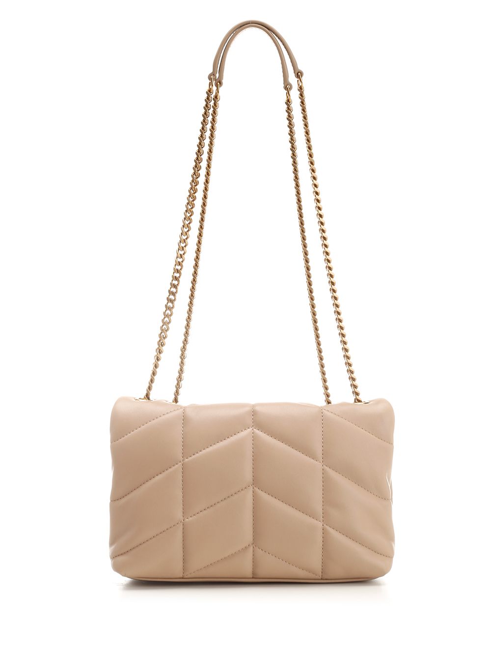 Saint Laurent Loulou Puffer Small leather goods - Beige | 846edf5896e6bb035a4706365fc76eec2349b5d0