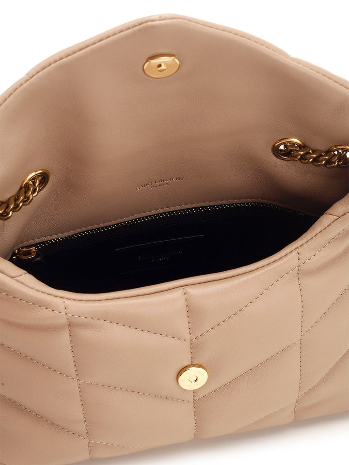 Saint Laurent Loulou Puffer Small leather goods - Beige | 284806e7770bc096a76a8ced0a1ce7e58d9db3f1