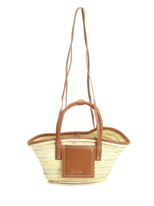 Small Basket Suns Handbags Brown