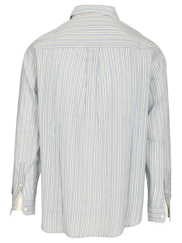 Marant Cybilio Waffle Striped Shirt Shirts - Blue | c9a0c1a6f1866a2042aea6e6b6c05926414f999d