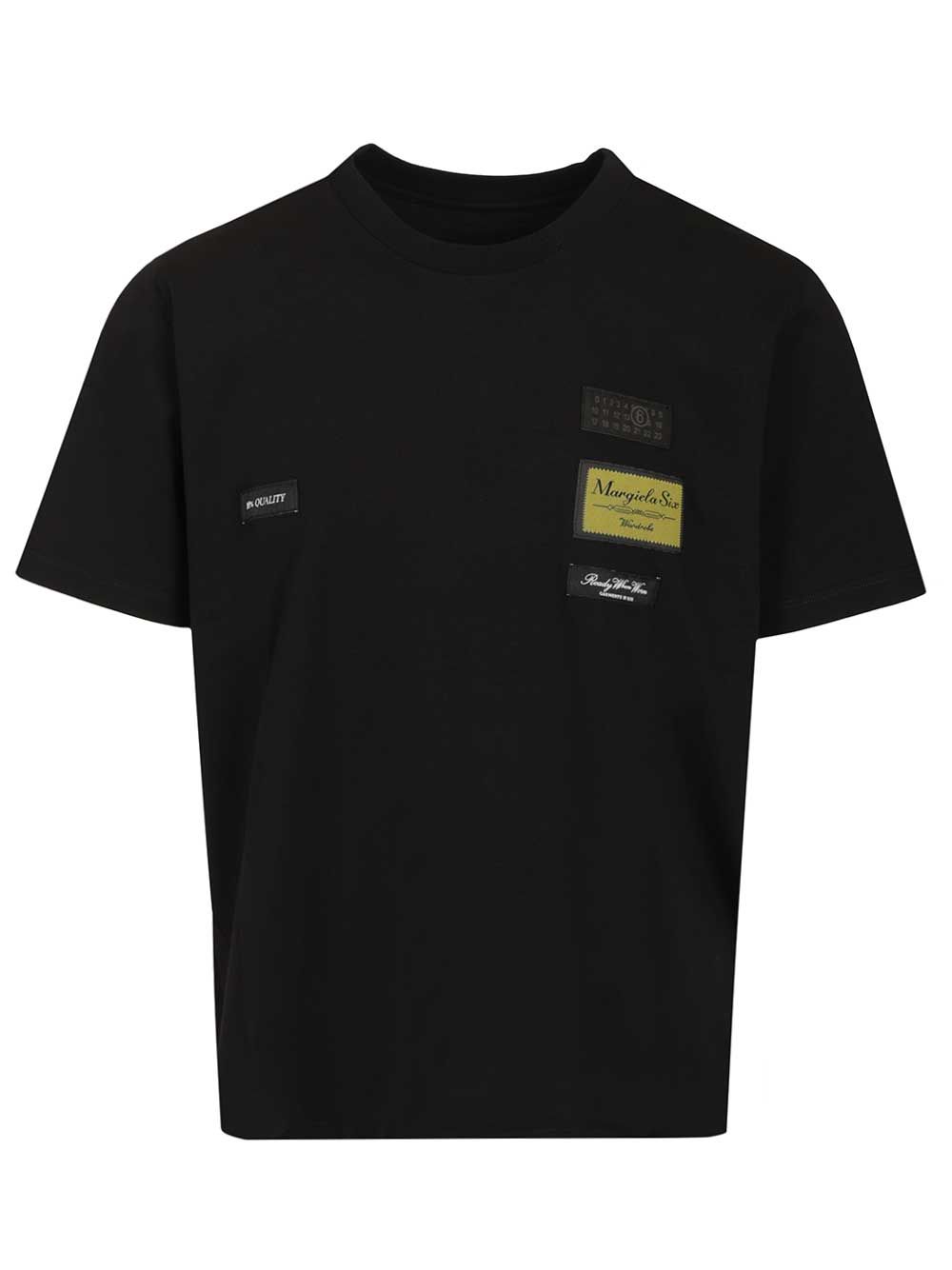 Mm6 Maison Margiela  T-Shirt - Black | a54d8a0ad16e7f6b509d053700d0e17f209c28ab