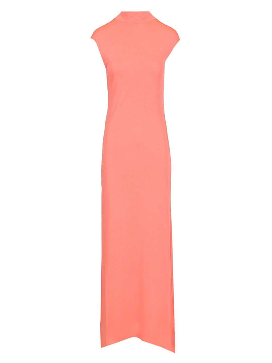 Long Dress In Crepe Jersey Dresses Rose